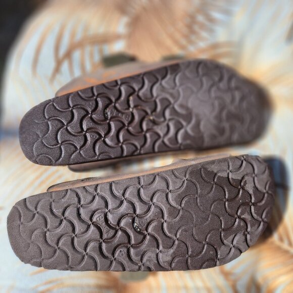 Birkenstock Arizona Sandals Taupe Suede W7 - Picture 5 of 7